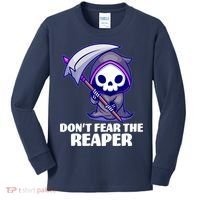 Don't Fear The Reaper Cute Chibi Reaper Kids Long Sleeve Shirt thumb 0