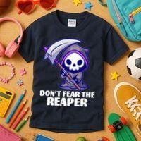 Don't Fear The Reaper Cute Chibi Reaper Kids T-Shirt thumb 3