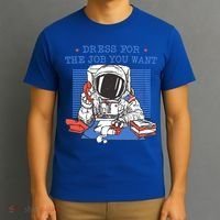 Dress For The Job You Want Astronaut Gift T-Shirt thumb 3
