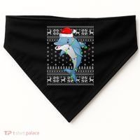 Dolphin Fish Ugly Xmas Sweater Style Santa Dolphin Christmas Meaningful Gift USA-Made Doggie Bandana thumb 0