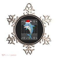 Dolphin Fish Ugly Xmas Sweater Style Santa Dolphin Christmas Meaningful Gift Ornament thumb 0