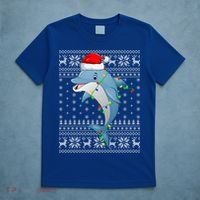 Dolphin Fish Ugly Xmas Sweater Style Santa Dolphin Christmas Meaningful Gift T-Shirt thumb 5
