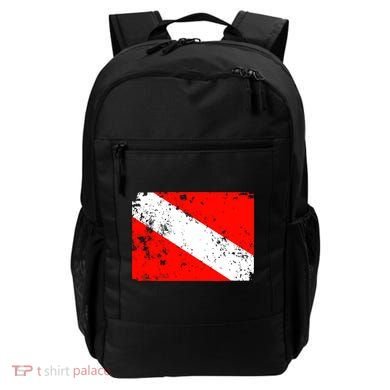 Dive Flag Vintage Worn Scuba Diving Backpack