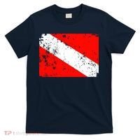 Dive Flag Vintage Worn Scuba Diving T-Shirt thumb 0