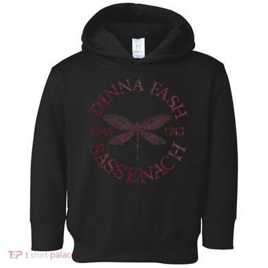 Dinna Fash Vintage Red Emblem Scottish Gift Toddler Hoodie