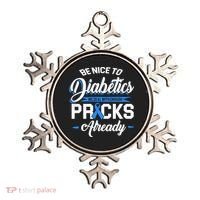 Diabetes Funny We Deal With Enough Pricks Already Ornament thumb 0