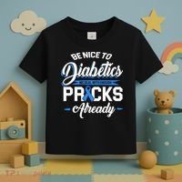 Diabetes Funny We Deal With Enough Pricks Already Toddler T-Shirt thumb 3