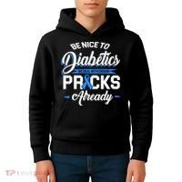 Diabetes Funny We Deal With Enough Pricks Already Kids Hoodie thumb 4