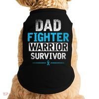 Dad Fighter Warrior Survivor Prostate Cancer Awareness Doggie Tank thumb 0
