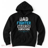 Dad Fighter Warrior Survivor Prostate Cancer Awareness Hoodie thumb 0