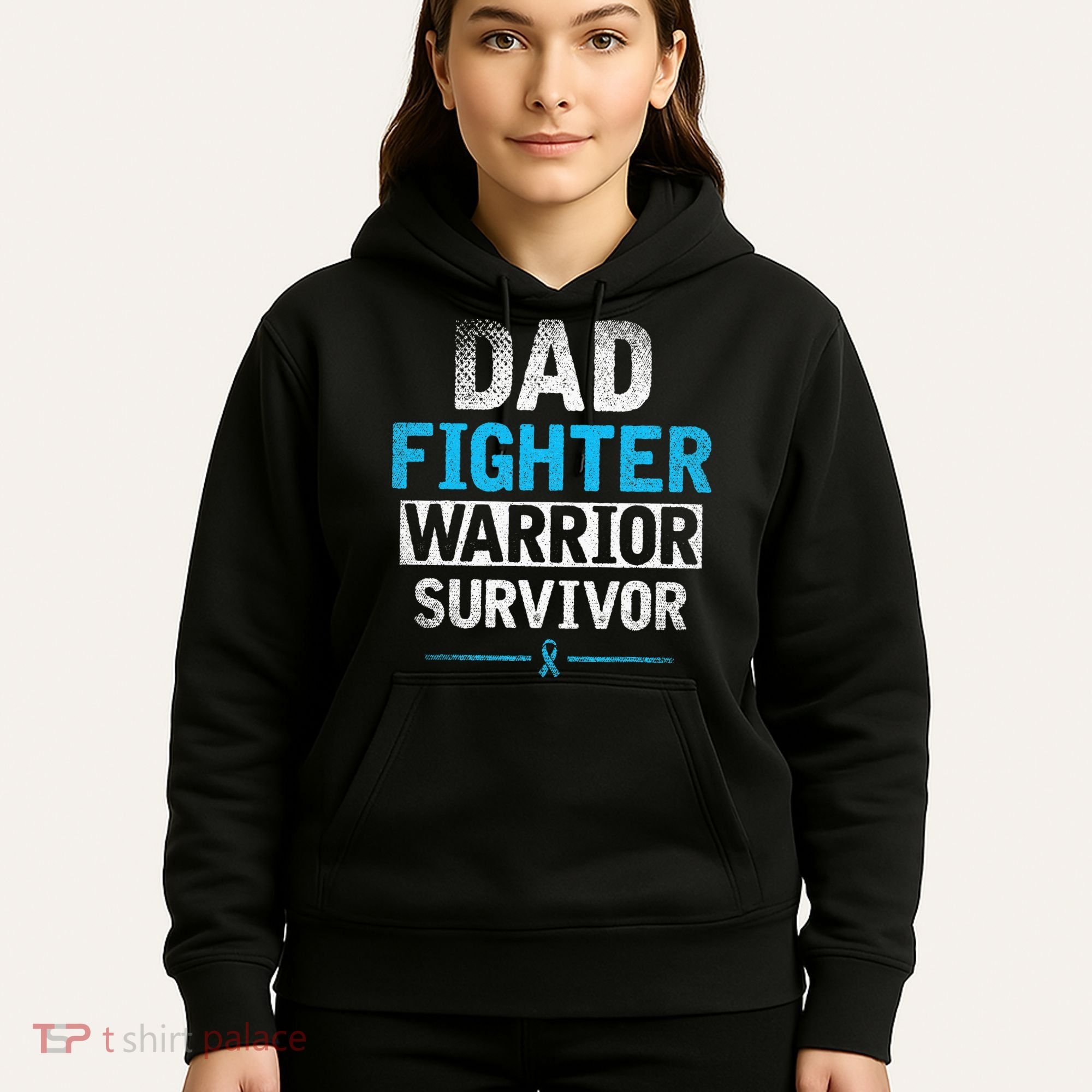 Dad Fighter Warrior Survivor Prostate Cancer Awareness Hoodie