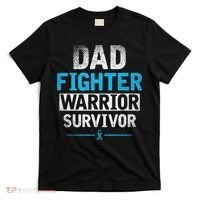 Dad Fighter Warrior Survivor Prostate Cancer Awareness T-Shirt thumb 0