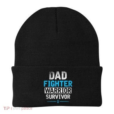 Dad Fighter Warrior Survivor Prostate Cancer Awareness Beanie