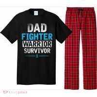 Dad Fighter Warrior Survivor Prostate Cancer Awareness Pajama Set thumb 0
