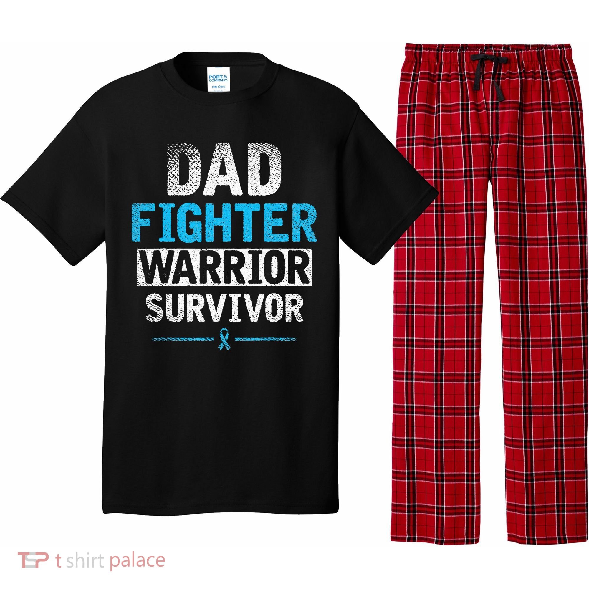 Dad Fighter Warrior Survivor Prostate Cancer Awareness Pajama Set