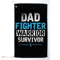 Dad Fighter Warrior Survivor Prostate Cancer Awareness Golf Towel thumb 0