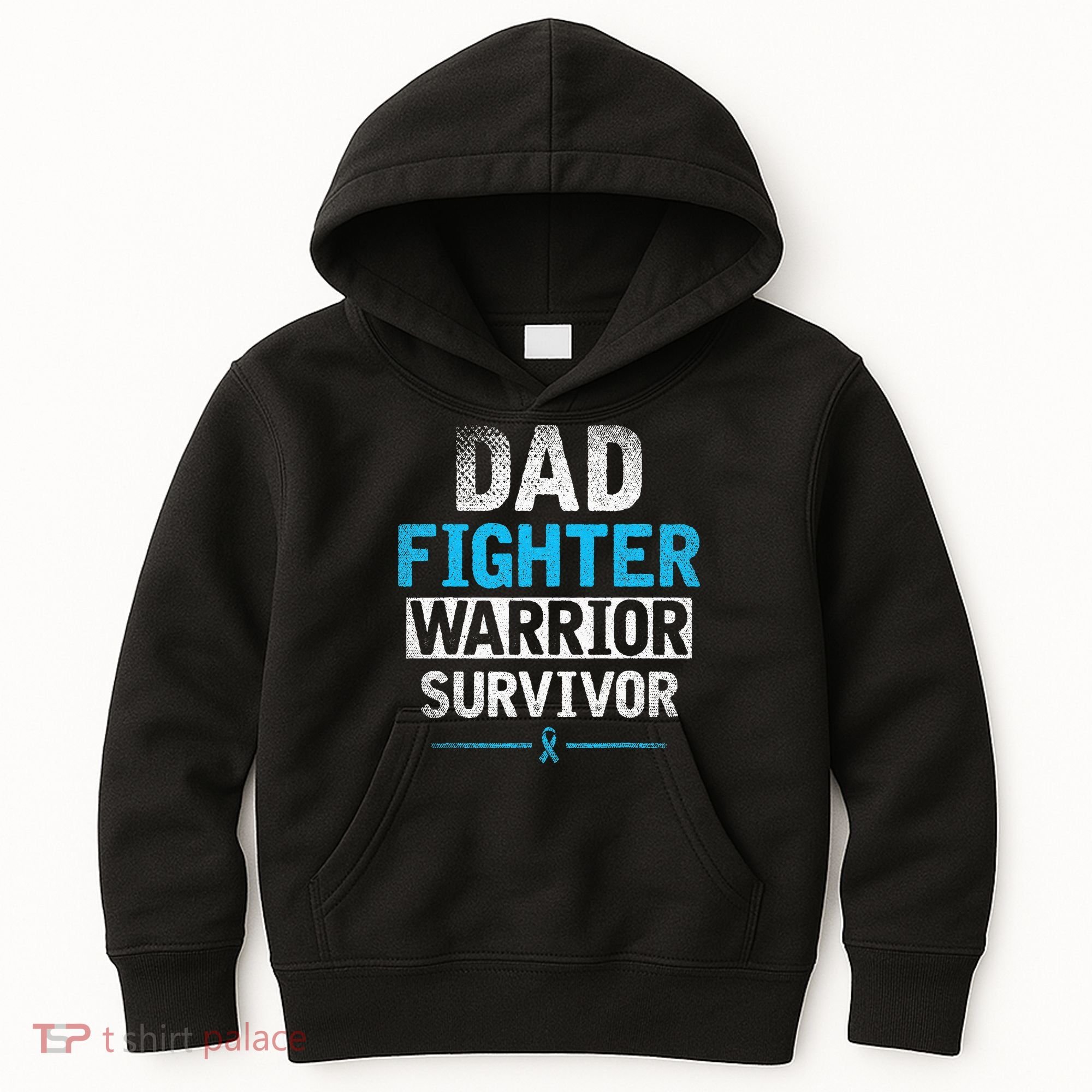 Dad Fighter Warrior Survivor Prostate Cancer Awareness Kids Hoodie