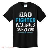 Dad Fighter Warrior Survivor Prostate Cancer Awareness Kids T-Shirt thumb 0