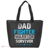 Dad Fighter Warrior Survivor Prostate Cancer Awareness Tote Bag thumb 0