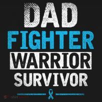 Dad Fighter Warrior Survivor Prostate Cancer Awareness Gift USA-Made Doggie Bandana thumb 2