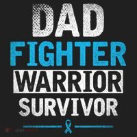 Dad Fighter Warrior Survivor Prostate Cancer Awareness Gift Hat thumb 2