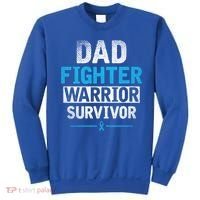 Dad Fighter Warrior Survivor Prostate Cancer Awareness Gift Sweatshirt thumb 0