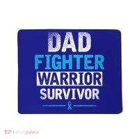 Dad Fighter Warrior Survivor Prostate Cancer Awareness Gift Mousepad thumb 0