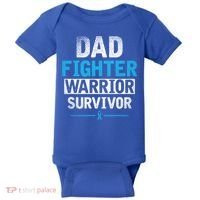 Dad Fighter Warrior Survivor Prostate Cancer Awareness Gift Baby Bodysuit thumb 0