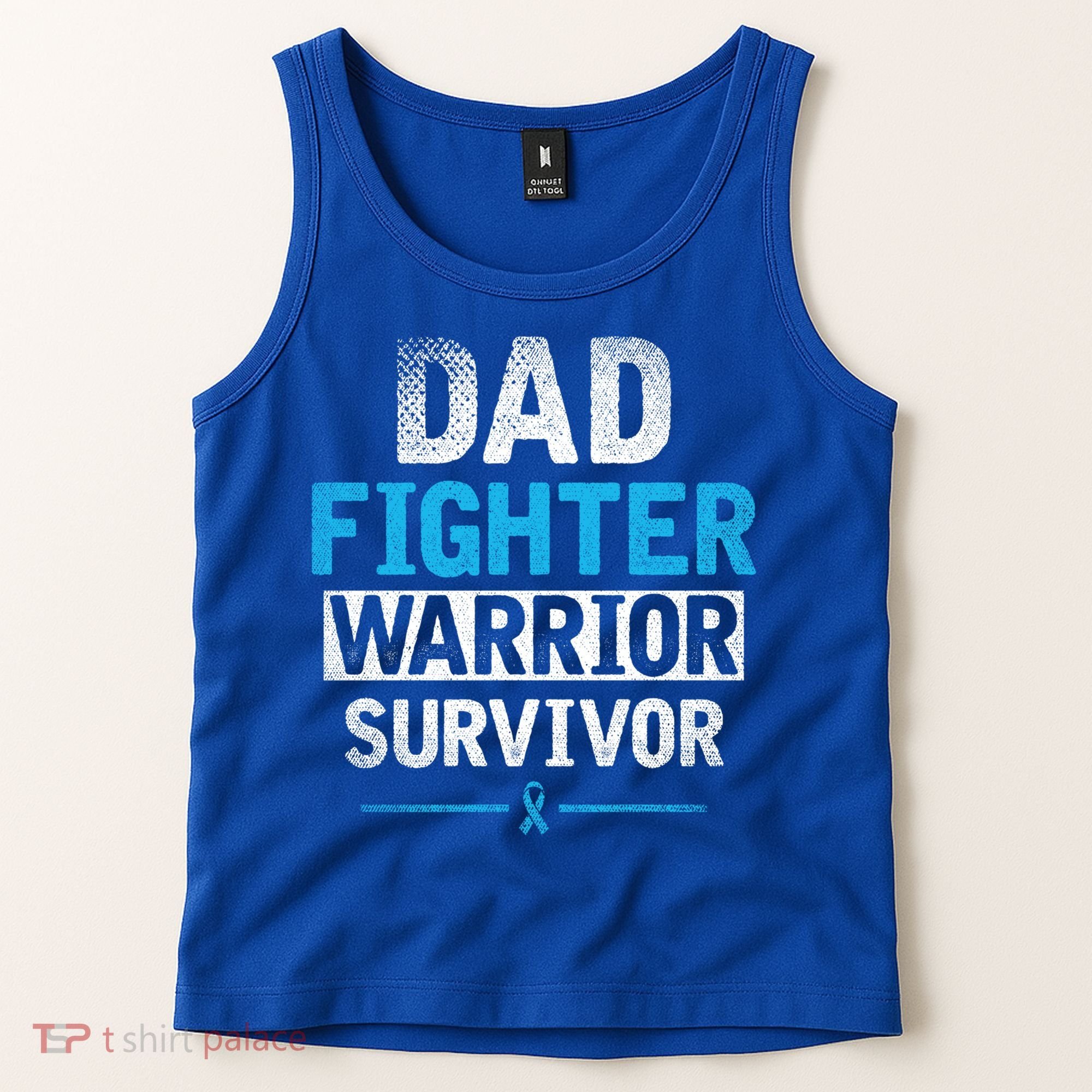 Dad Fighter Warrior Survivor Prostate Cancer Awareness Gift Tank Top
