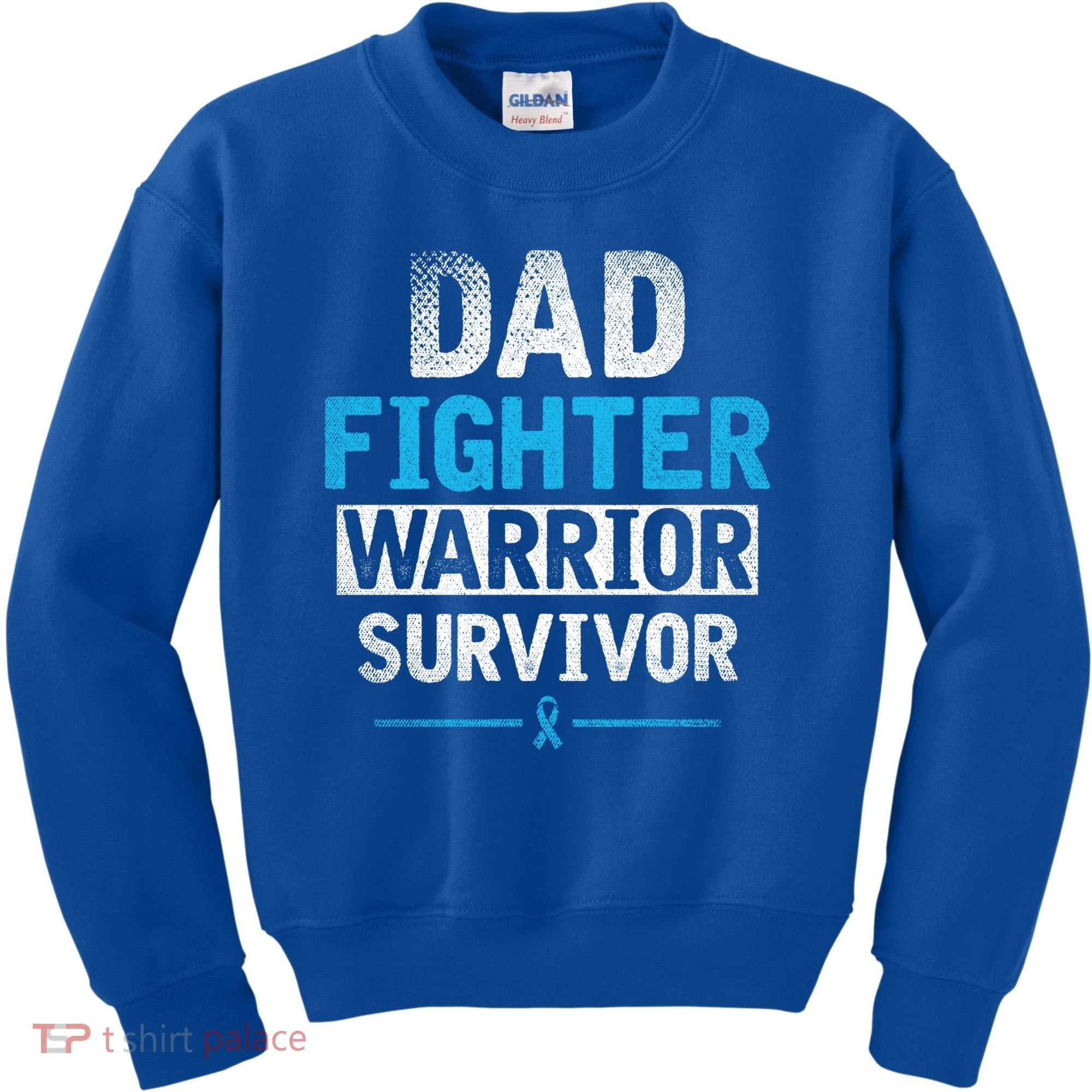 Dad Fighter Warrior Survivor Prostate Cancer Awareness Gift Kids Sweatshirt