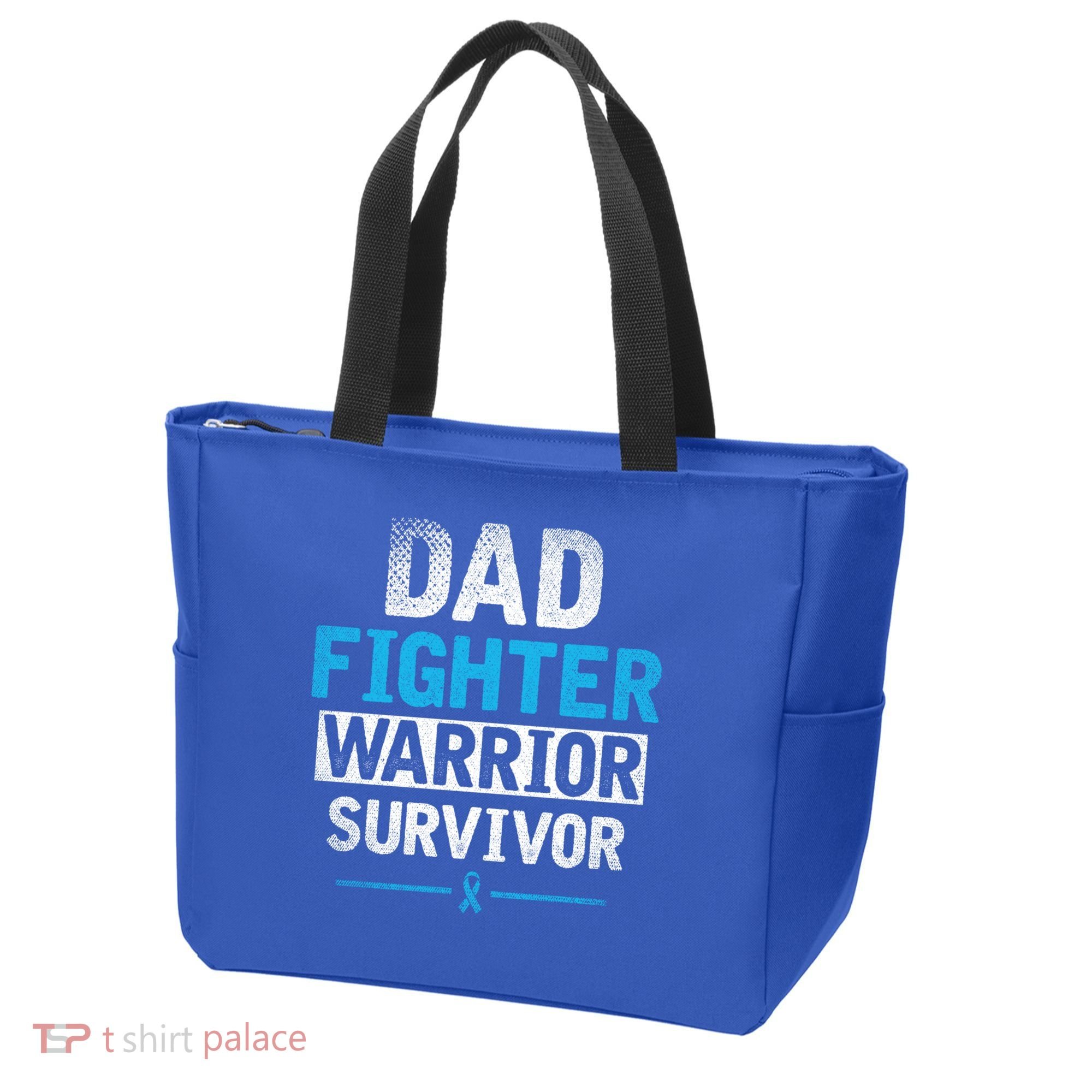 Dad Fighter Warrior Survivor Prostate Cancer Awareness Gift Tote Bag