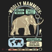 Dinosaur Facts Woolly Mammoth Science & Anatomy Gift Beanie thumb 2