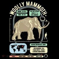 Dinosaur Facts Woolly Mammoth Science & Anatomy Gift Women's Hoodie thumb 2