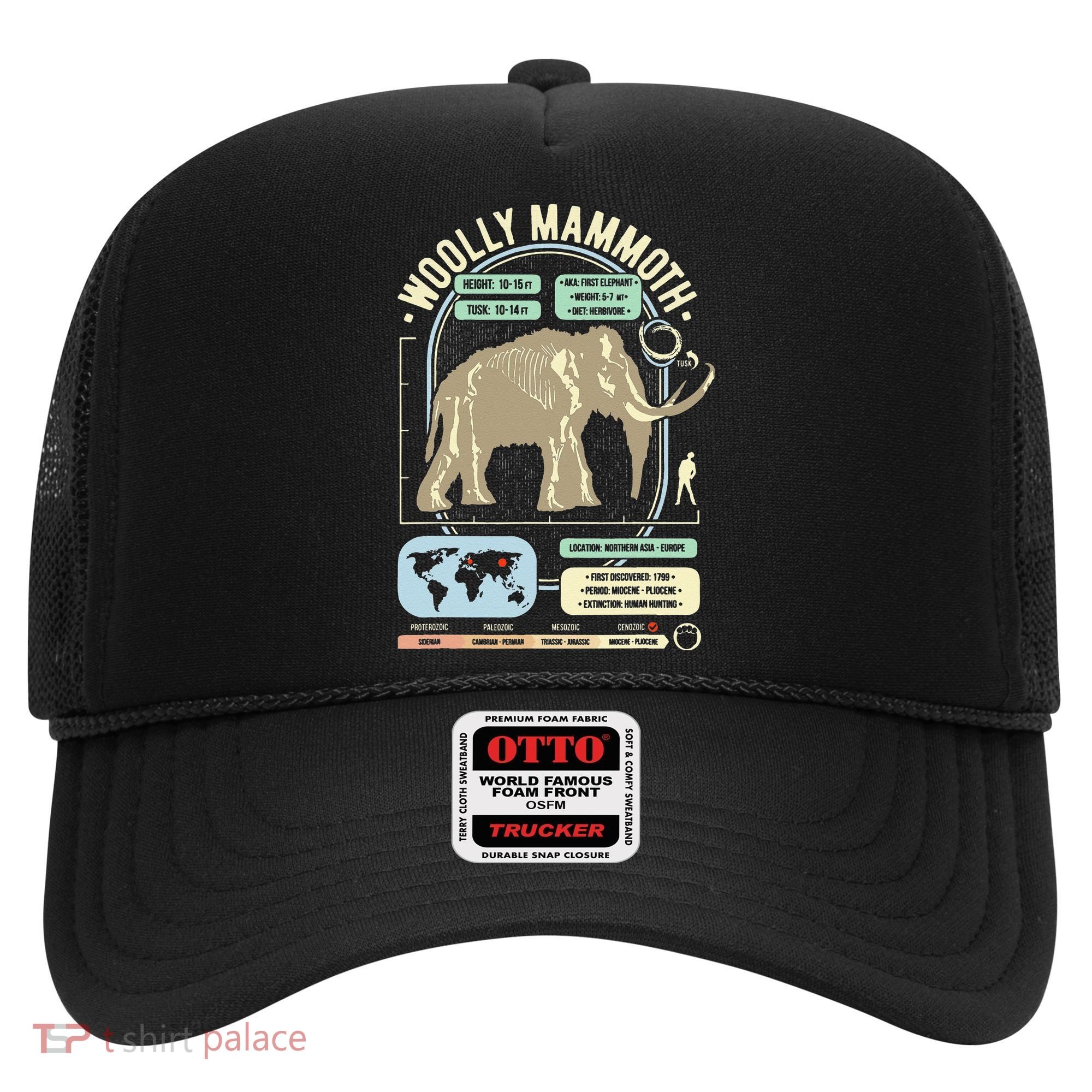 Dinosaur Facts Woolly Mammoth Science & Anatomy Gift Hat