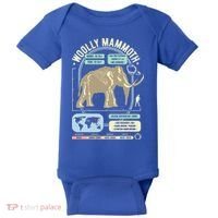 Dinosaur Facts Woolly Mammoth Science & Anatomy Gift Baby Bodysuit thumb 0