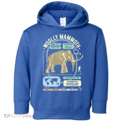 Dinosaur Facts Woolly Mammoth Science & Anatomy Gift Toddler Hoodie