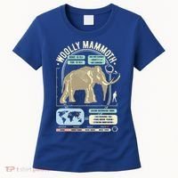 Dinosaur Facts Woolly Mammoth Science & Anatomy Gift Women's T-Shirt thumb 0