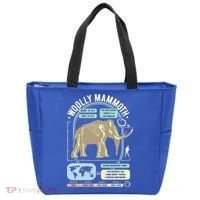 Dinosaur Facts Woolly Mammoth Science & Anatomy Gift Tote Bag thumb 0