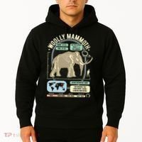 Dinosaur Facts Woolly Mammoth Science & Anatomy Gift Hoodie thumb 2