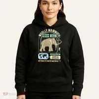 Dinosaur Facts Woolly Mammoth Science & Anatomy Gift Hoodie thumb 5