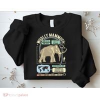 Dinosaur Facts Woolly Mammoth Science & Anatomy Gift Sweatshirt thumb 2
