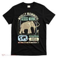 Dinosaur Facts Woolly Mammoth Science & Anatomy Gift T-Shirt thumb 0