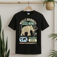 Dinosaur Facts Woolly Mammoth Science & Anatomy Gift T-Shirt thumb 2