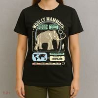 Dinosaur Facts Woolly Mammoth Science & Anatomy Gift T-Shirt thumb 4