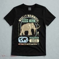 Dinosaur Facts Woolly Mammoth Science & Anatomy Gift T-Shirt thumb 5