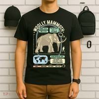 Dinosaur Facts Woolly Mammoth Science & Anatomy Gift T-Shirt thumb 6
