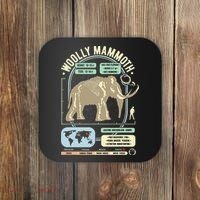 Dinosaur Facts Woolly Mammoth Science & Anatomy Gift Coaster thumb 0