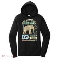 Dinosaur Facts Woolly Mammoth Science & Anatomy Gift Women's Hoodie thumb 0