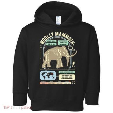 Dinosaur Facts Woolly Mammoth Science & Anatomy Gift Toddler Hoodie
