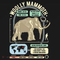Dinosaur Facts Woolly Mammoth Science & Anatomy Gift Visor thumb 3